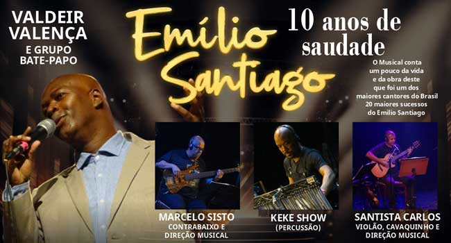 EMILIO SANTIAGO no Teatro João Caetano 10 (Divulgação)