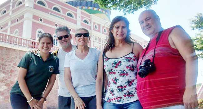 Bruna Almeida (Guia Turística), Martim Vurdel, Marilice Carrer, Neusa Reis e Franklin Lopes de Freitas