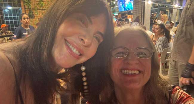 Luzimar Trottmann e Cláudia Alencar no aniversário de Marisa Araujo da Revista Absolute Rio (Divulgação)