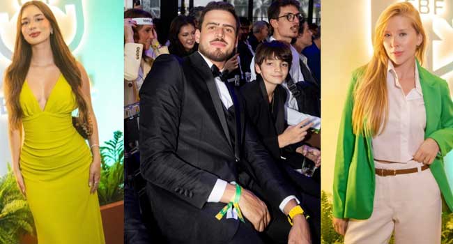 Da esquerda pra direita: Duda Rubert, Jon Vlogs e Cela Lopes (Divulgação)