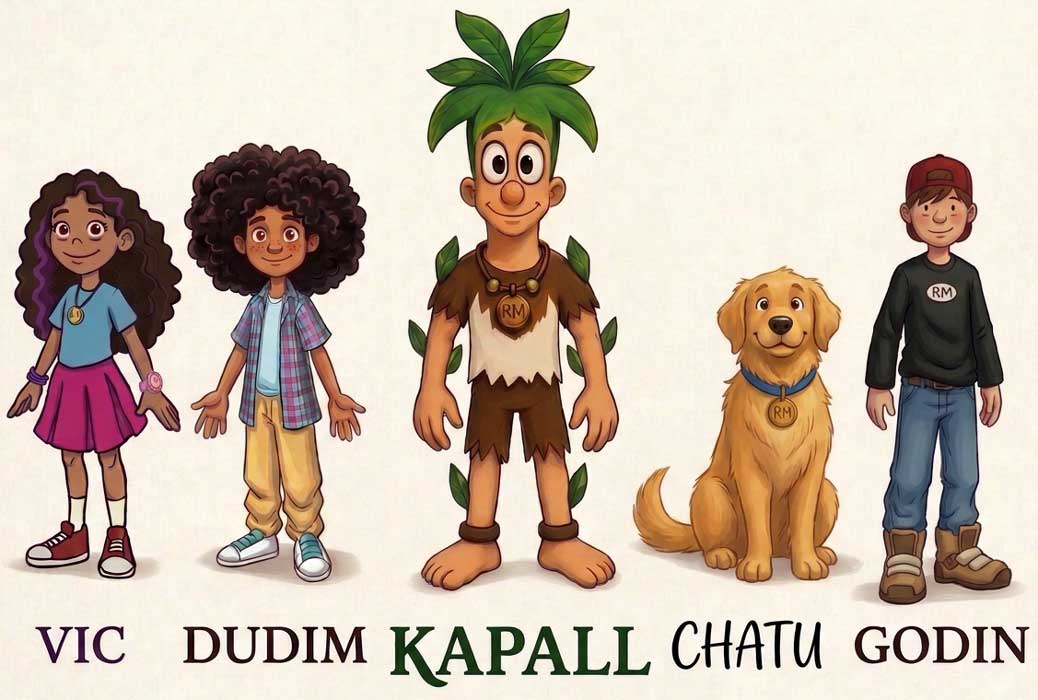Roger Monsores ao lado dos inseparáveis amigos de Kapall (Divulgação)