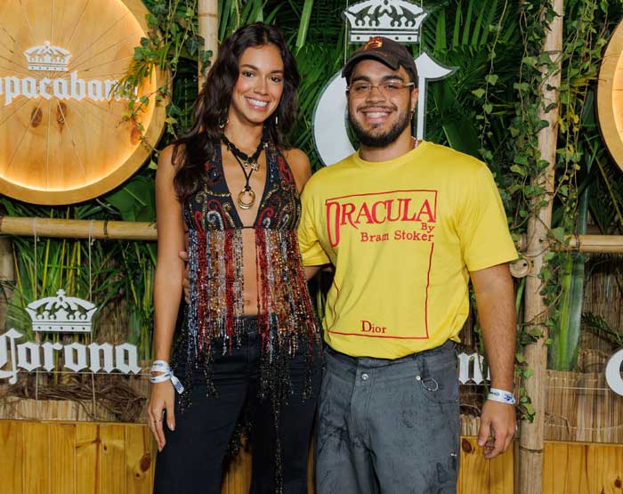 Alane Dias e Francisco Gil - Show da Shakira com Corona (Foto: Brazil News/Divulgação Corona)