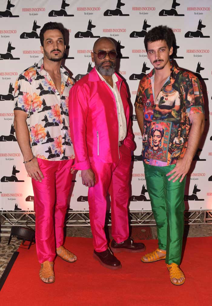 Verão Frida Khalo, Ali Sulman, Hermes Inocencio e ator Igor Maués (Foto: Silas Marques)