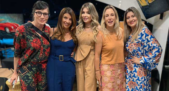Andrea Bisker, Cris Godi Claudia Melo, Dani Garcia e Amanda Motta (Divulgação)
