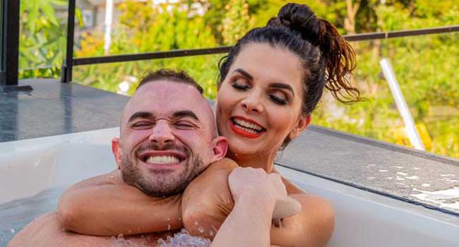 Luiza Ambiel e personal trainer Leone (Foto: Divulgação/CG Comunicação/Cauê Garcia)