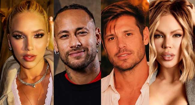 Vírginia Fonseca, Neymar Jr., Dado Dolabella e Ravena Hanniely (Foto: Reprodução/Instagram - Divulgação:  CO - Assessoria)