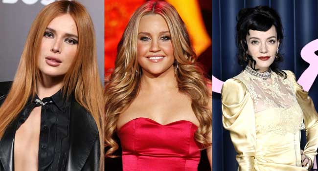 Bella Thorne, Amanda Bynes e Lily Allen (Fotos: Reprodução/Instagram/Divulgação/CO - Assessoria)