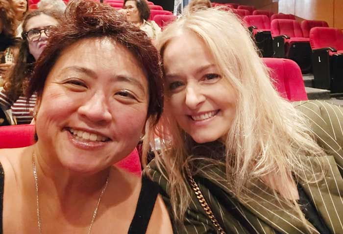Susan ao lado de Luciana Vendramini (Arquivo Pessoal)