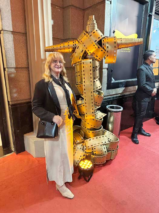 Atriz Luzimar Trottmann no Cine Odeon, no Rio de Janeiro (Divulgação)