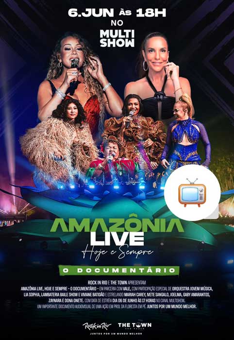 "Amazônia Live - O Documentário" - lançado pelo Rock in Rio e The Town - será exibido hoje no Multishow, às 18h (Divulgação)