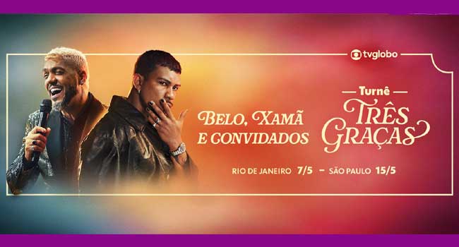 Belo, Xamã e Convidados - Turnê Três Graças (Divulgação)