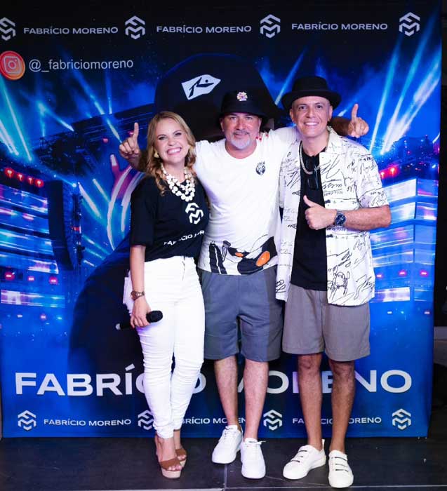 Carla Barelli, Silvinn da Pavuna e Fabrício Moreno (Foto: Diego Prata)