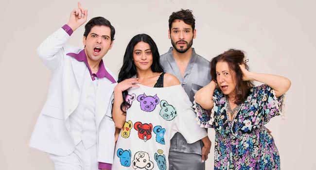 Carol Castro, Bruno Fagundes, Gustavo Mendes e Angela Rebello em "A Manhã Seguinte" (Foto: João Pedro Hachiya)