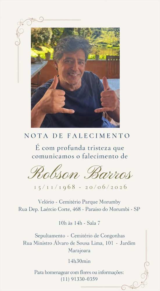Robson Barros - Serviço (Divulgação)