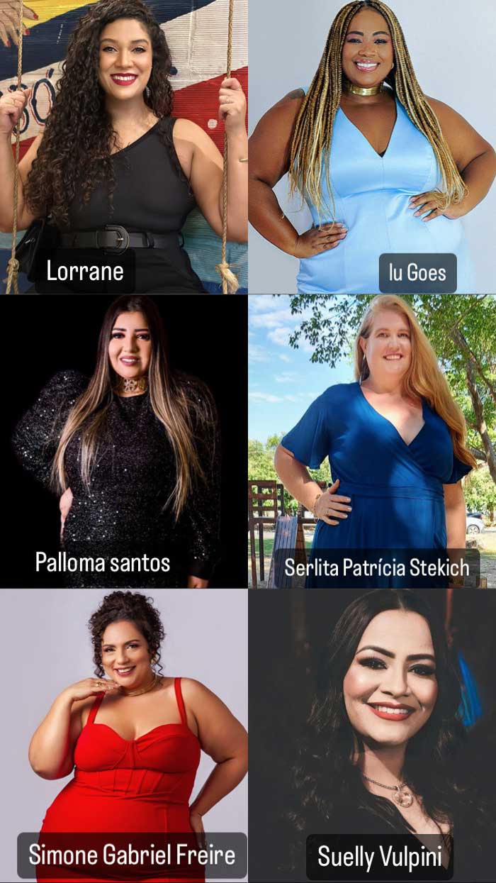 As Candidatas ao Miss Plus Size Nacional 2024 (Divulgação)