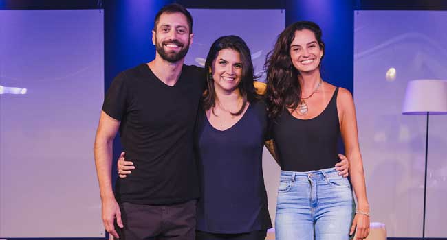 Bernardo Felinto, Rebeca Reis e Isabelle Borges (Foto: Alan Miguel Gonçalves)